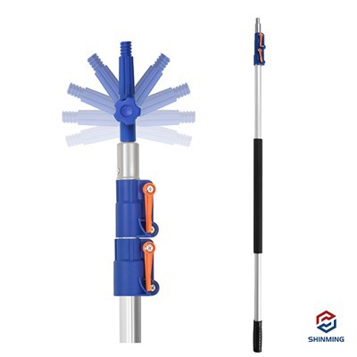 Gofreeritud alumiiniumist teleskoopiline poolus